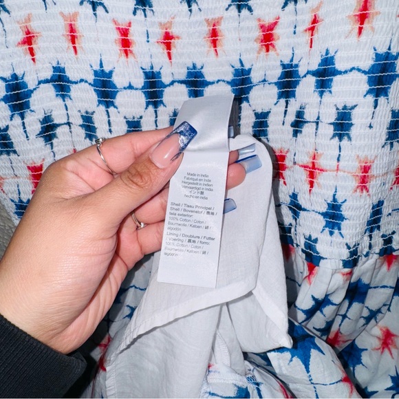 J. Crew Smocked Bow Tie Sleeve Festive Midi Dress - Picture 7 of 7